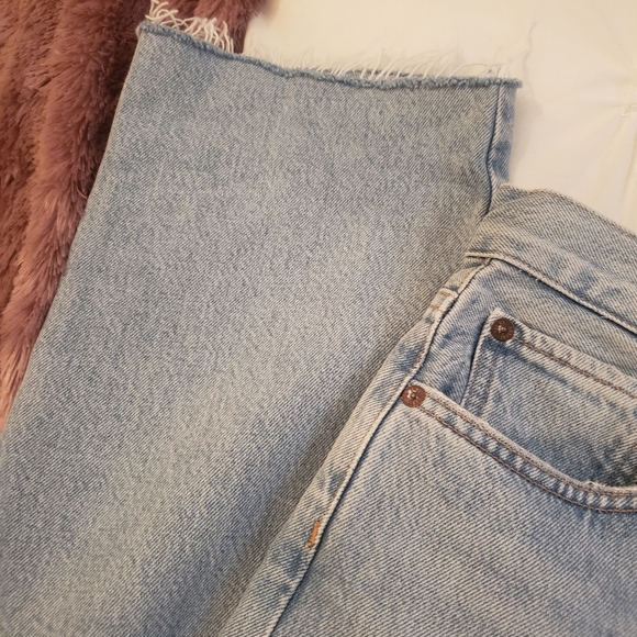 Agolde Criss Cross Straight in Diminsion - Picture 10 of 13